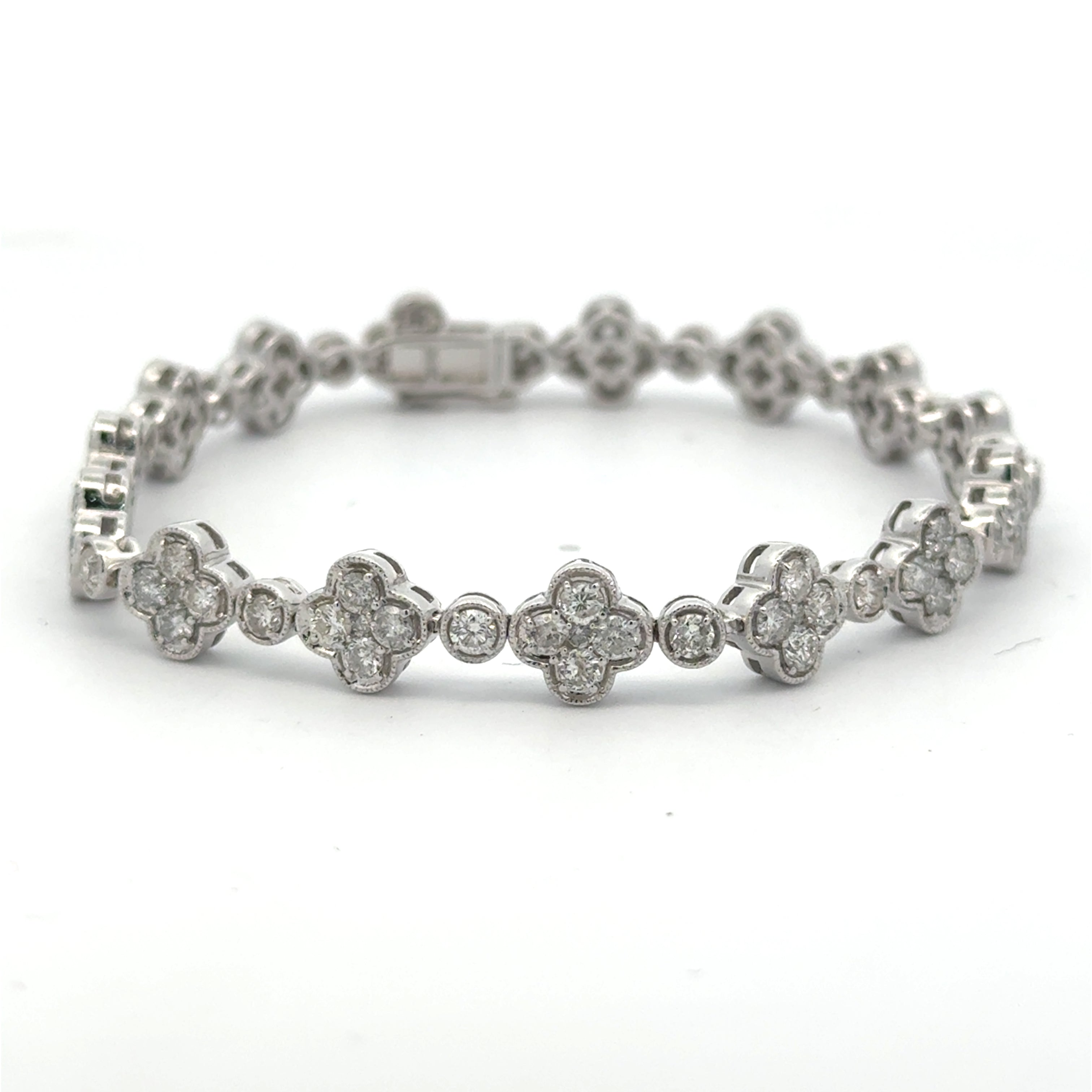 Diamond Clover Bracelet