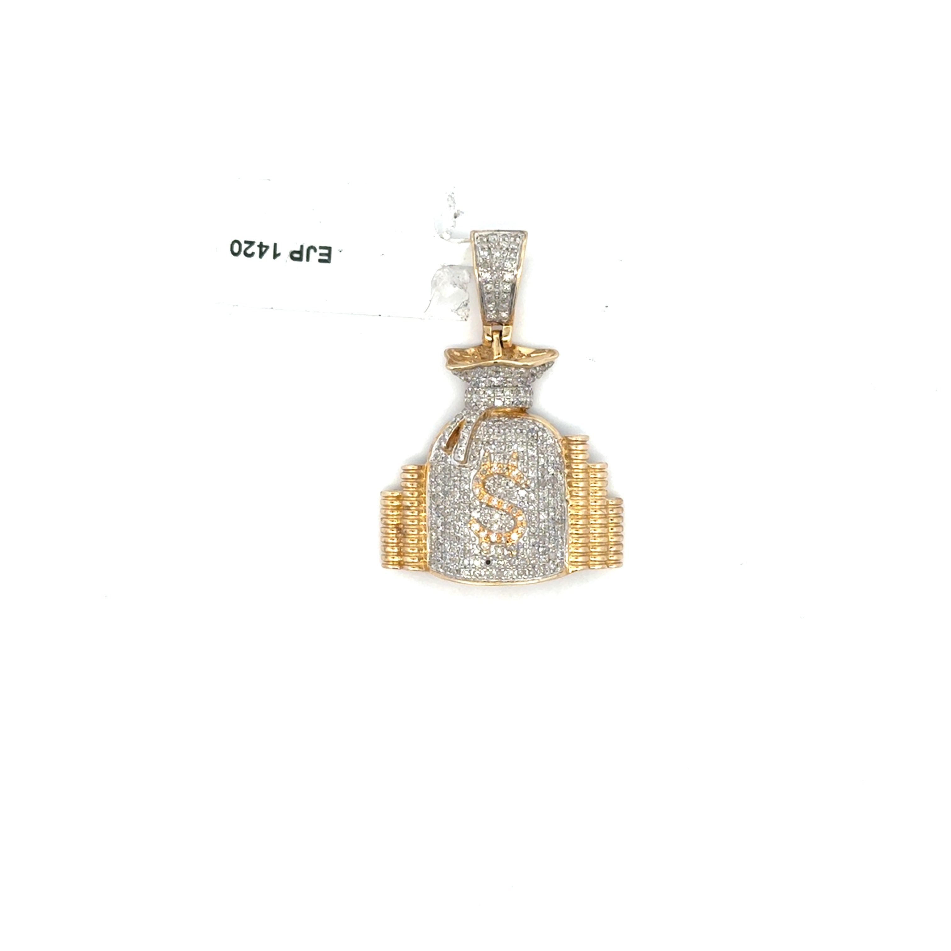 Diamond Moneybag Pendants