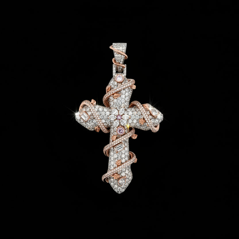 Elegant Diamond Cross Pendant