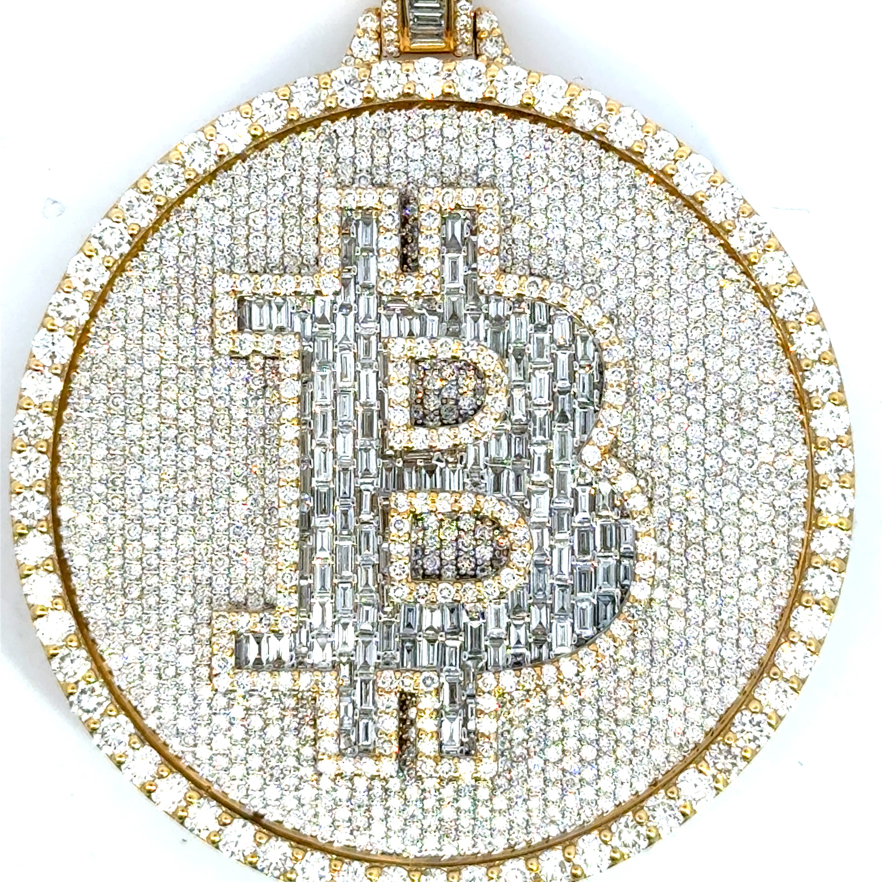 Diamond Bitcoin Pendant
