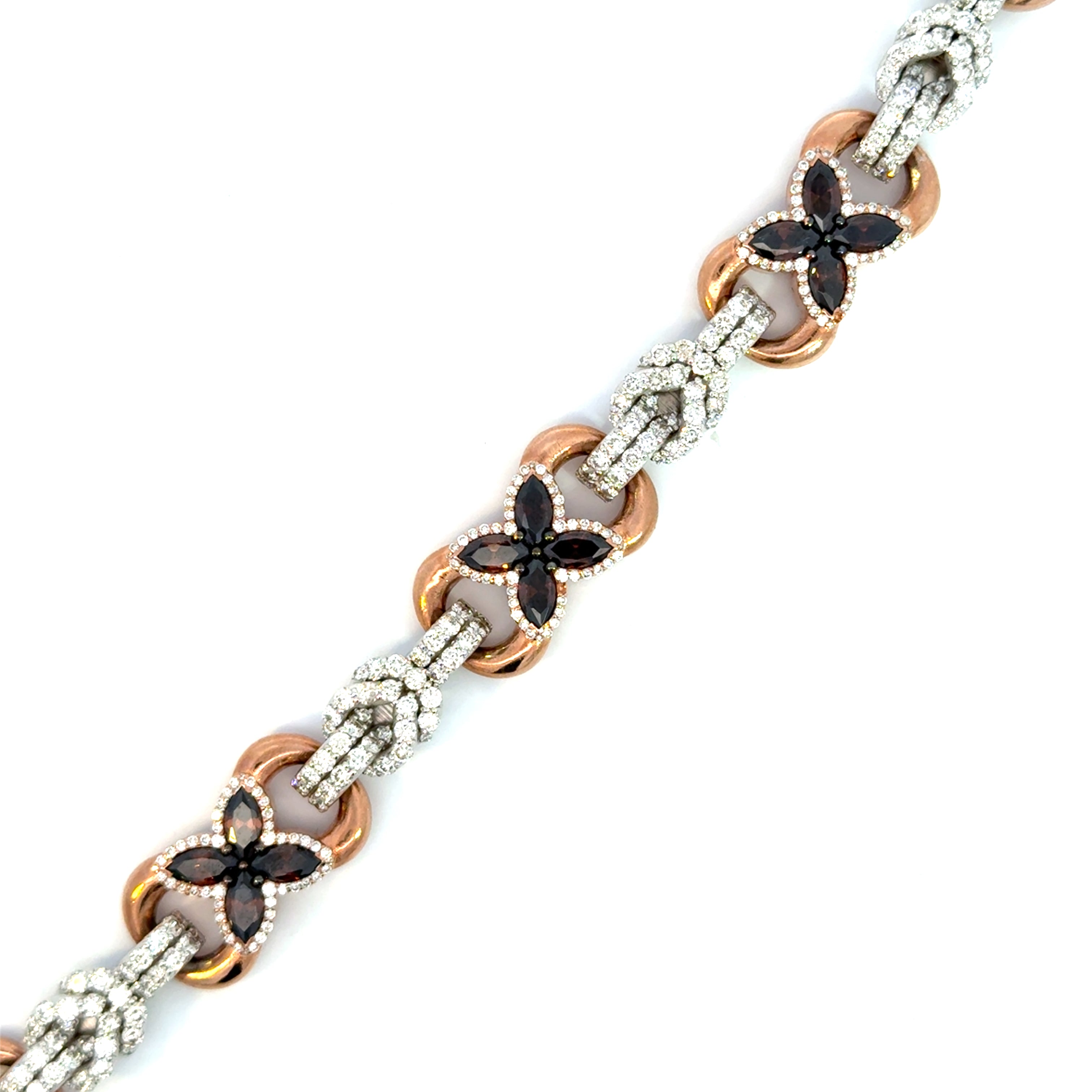 Diamond Infinity Flower Bracelet