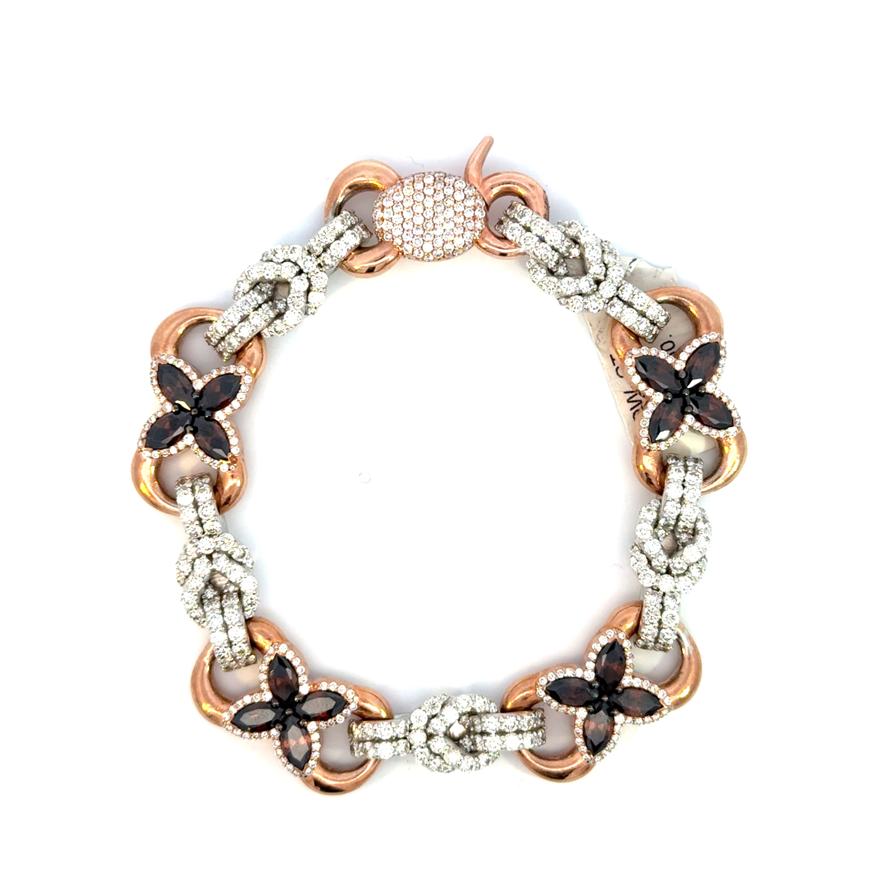 Diamond Infinity Flower Bracelet