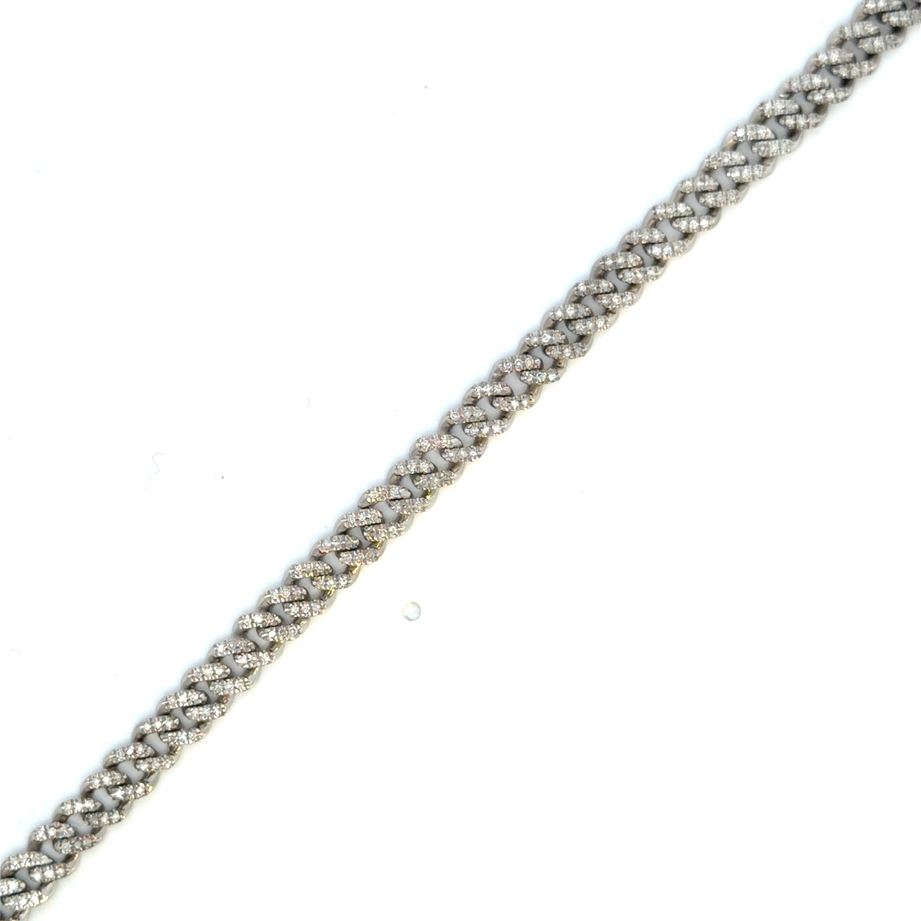 Diamond cuban bracelet
