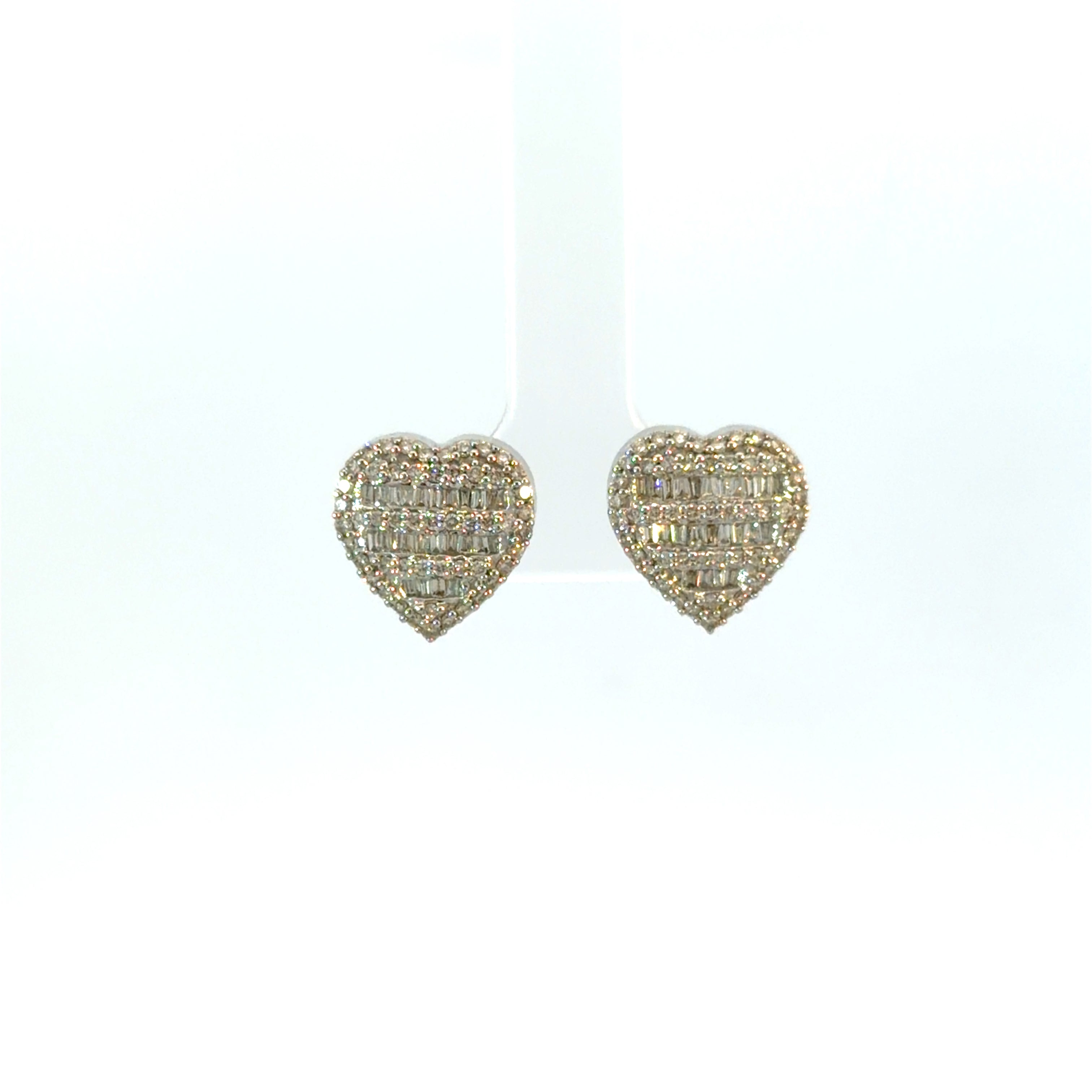 Diamond Heart Earrings