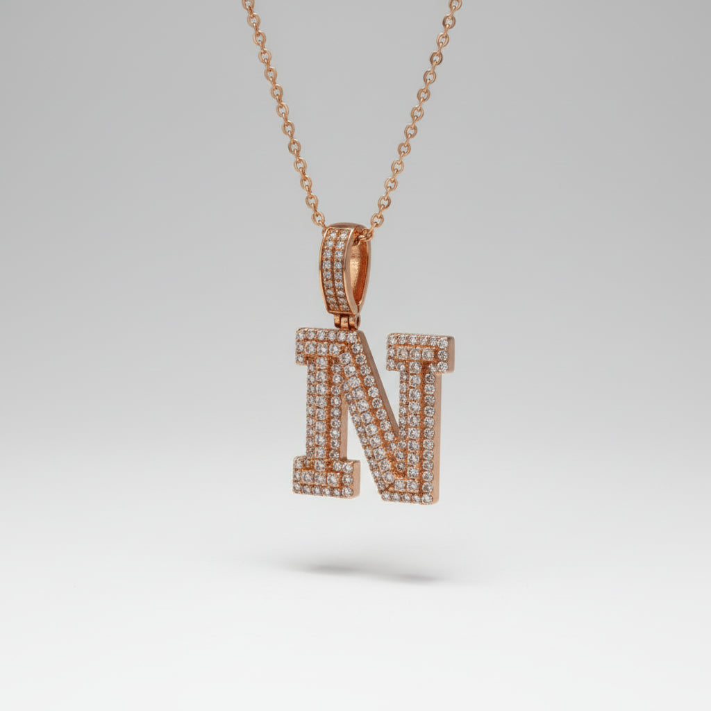 Diamond N Pendant