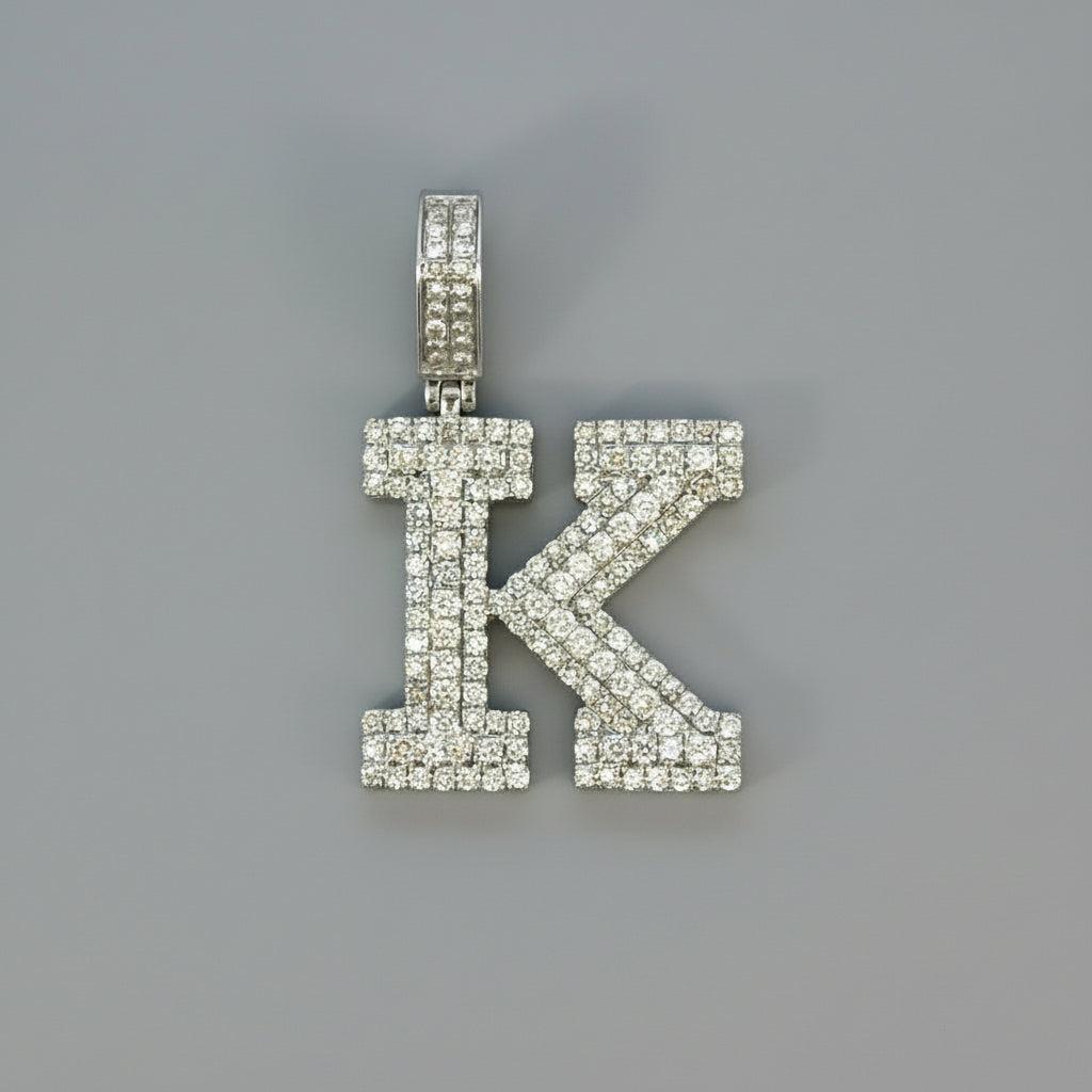 Diamond K Pendant