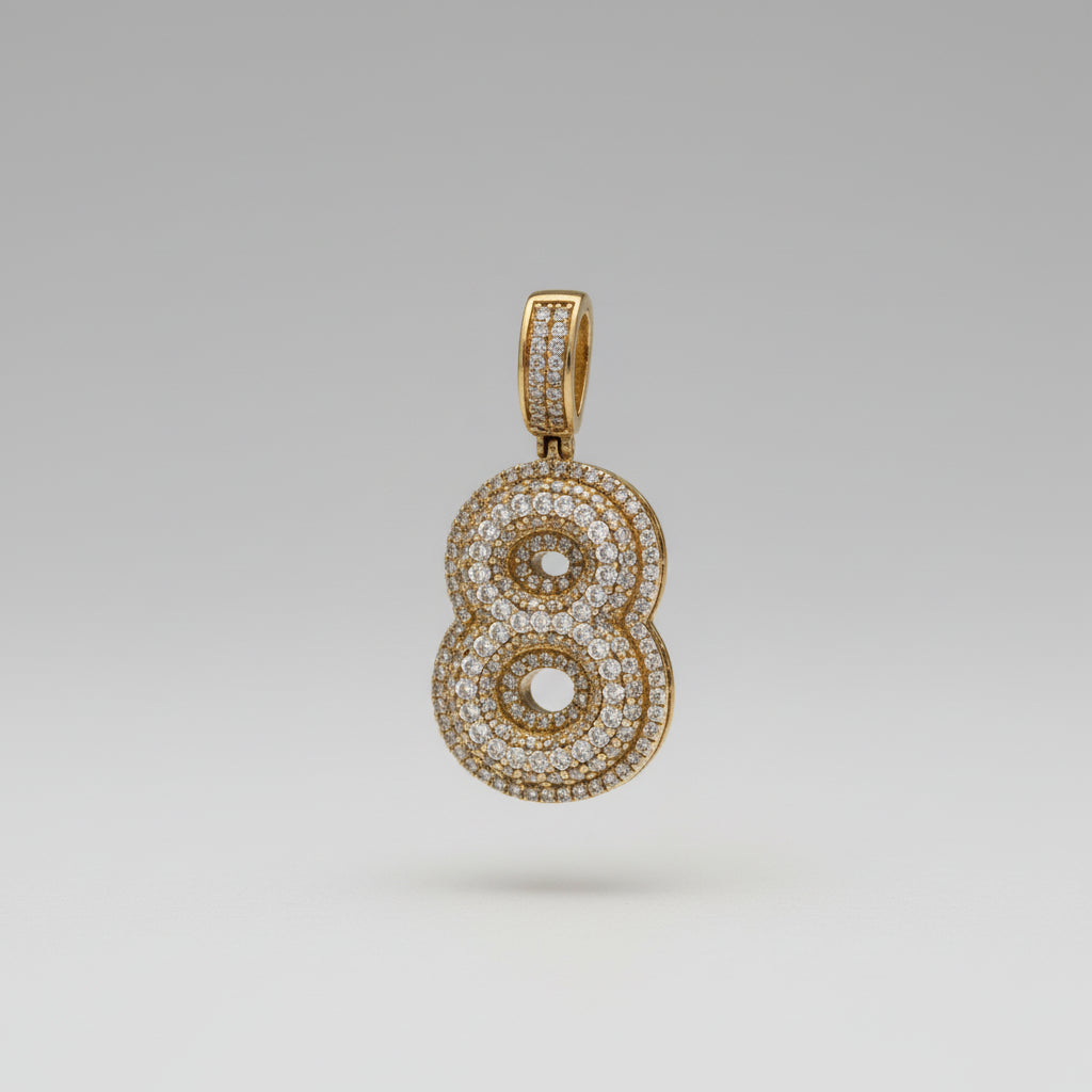 Diamond Number 8 Pendant