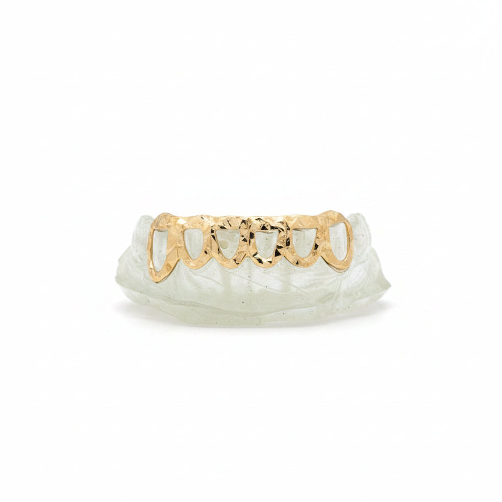 Diamond Dust Diamond Cut Open Face Grill