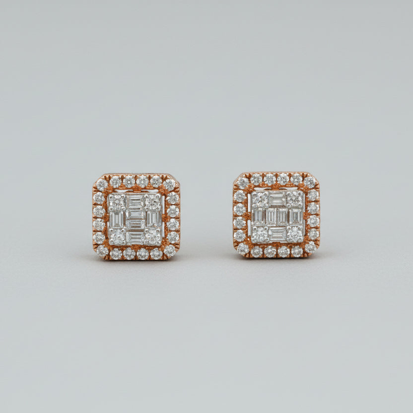 Square Diamonds Earrings