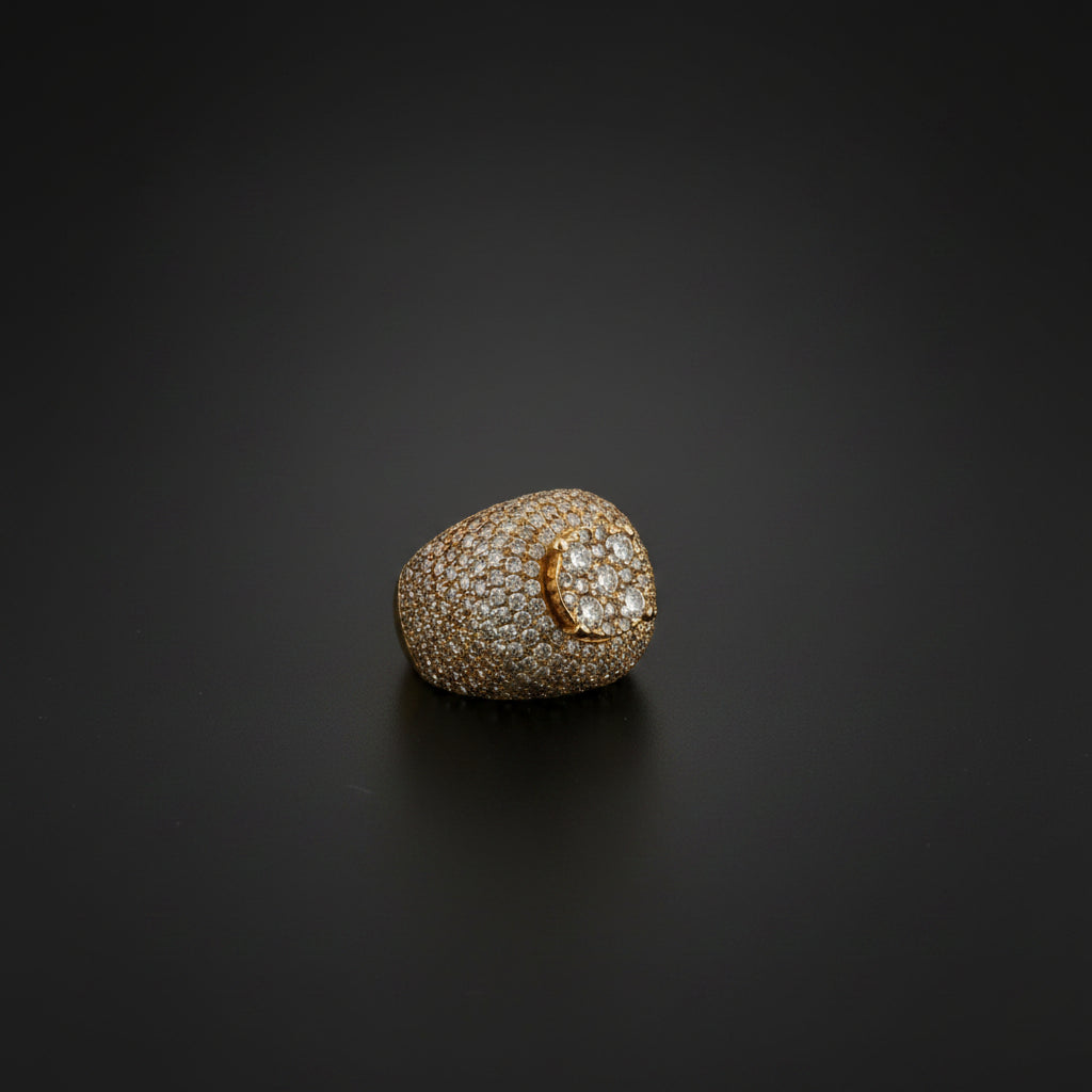 Diamond Domed Cocktail Ring