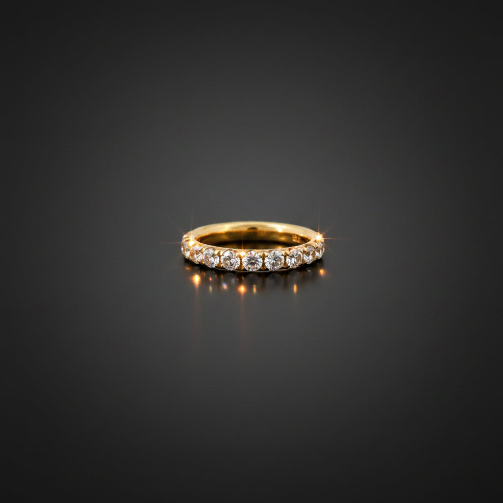 Yellow Gold Diamond Eternity Band