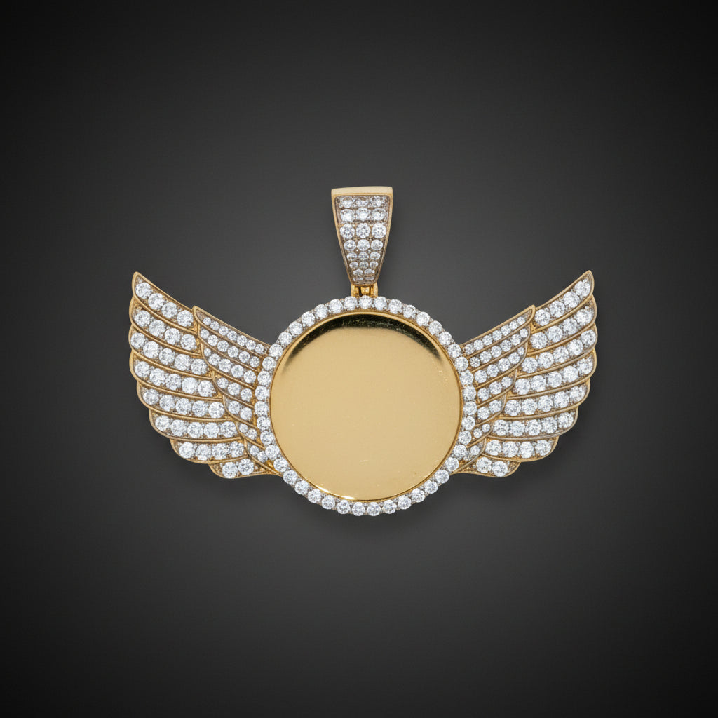 Diamond Winged Memory Pendant
