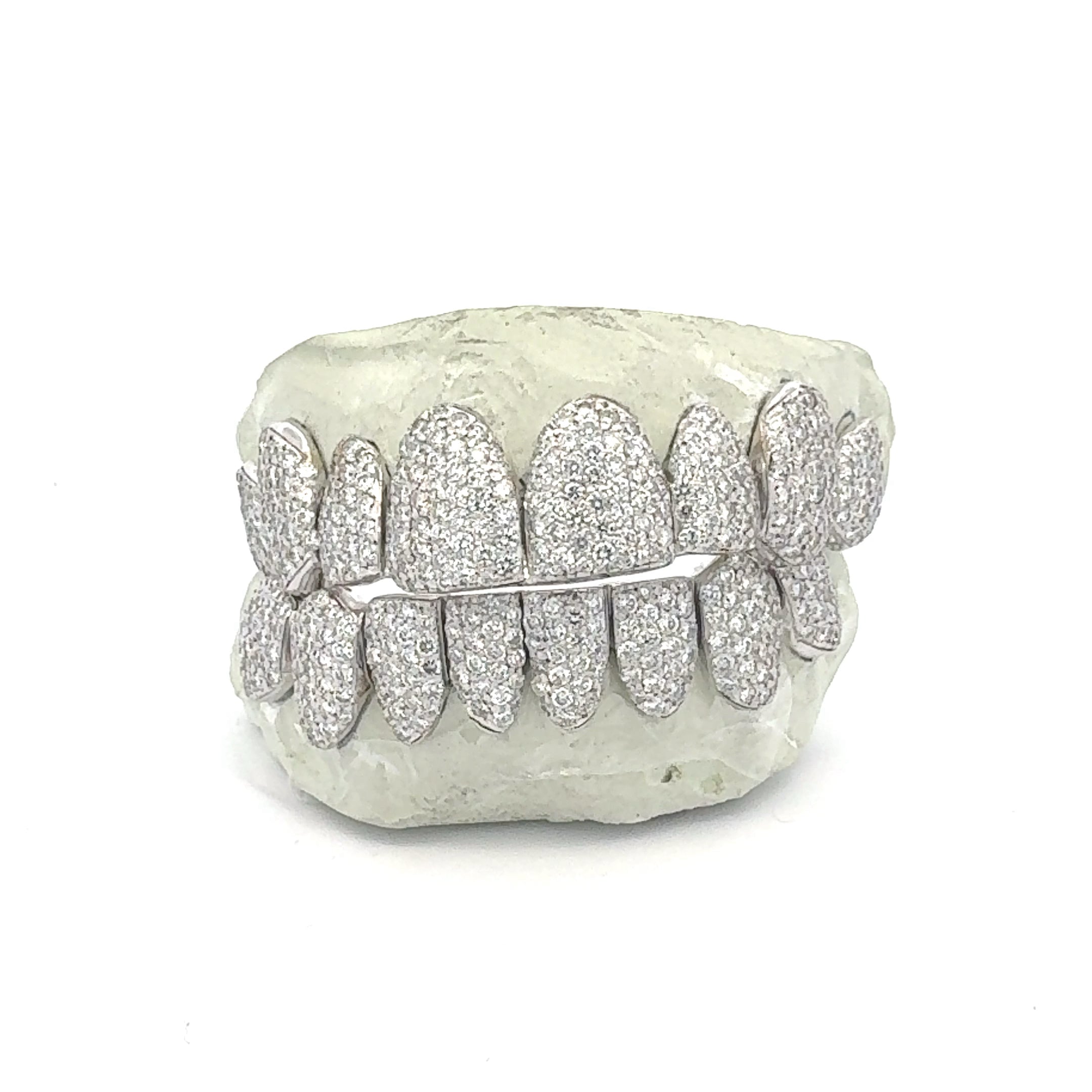 I Quality Jumbo Diamond zigzag set Grillz