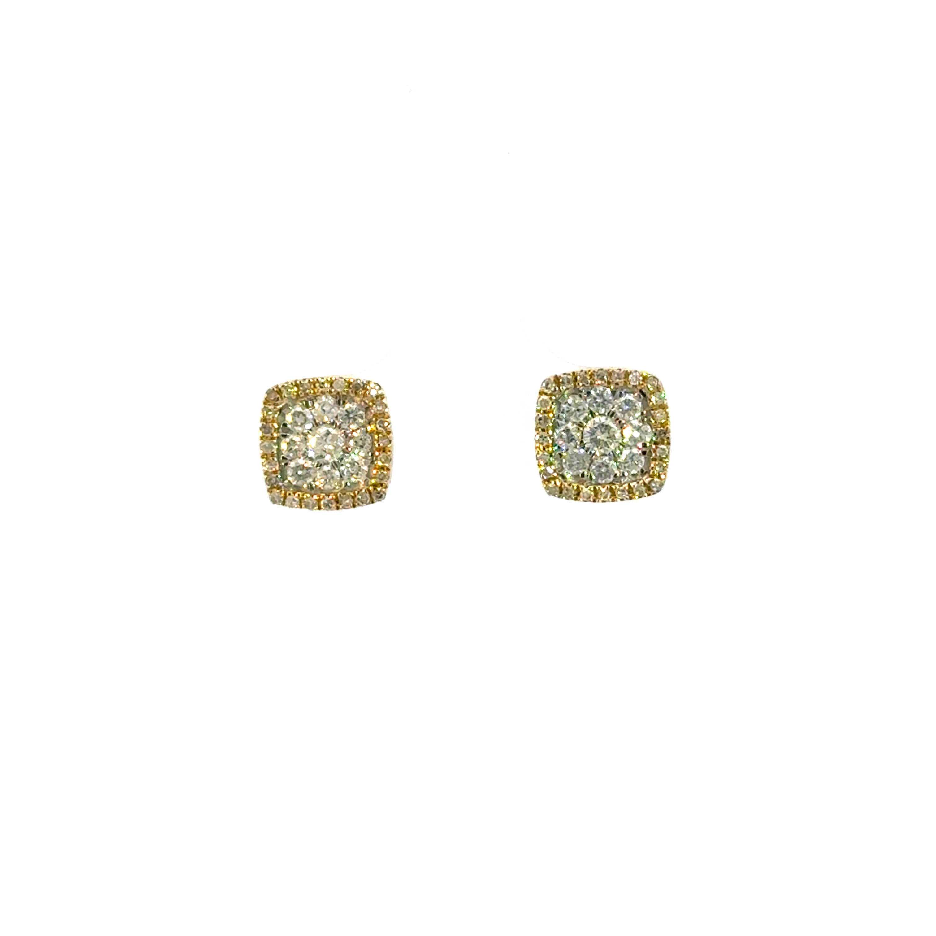 Square Diamond Earrings