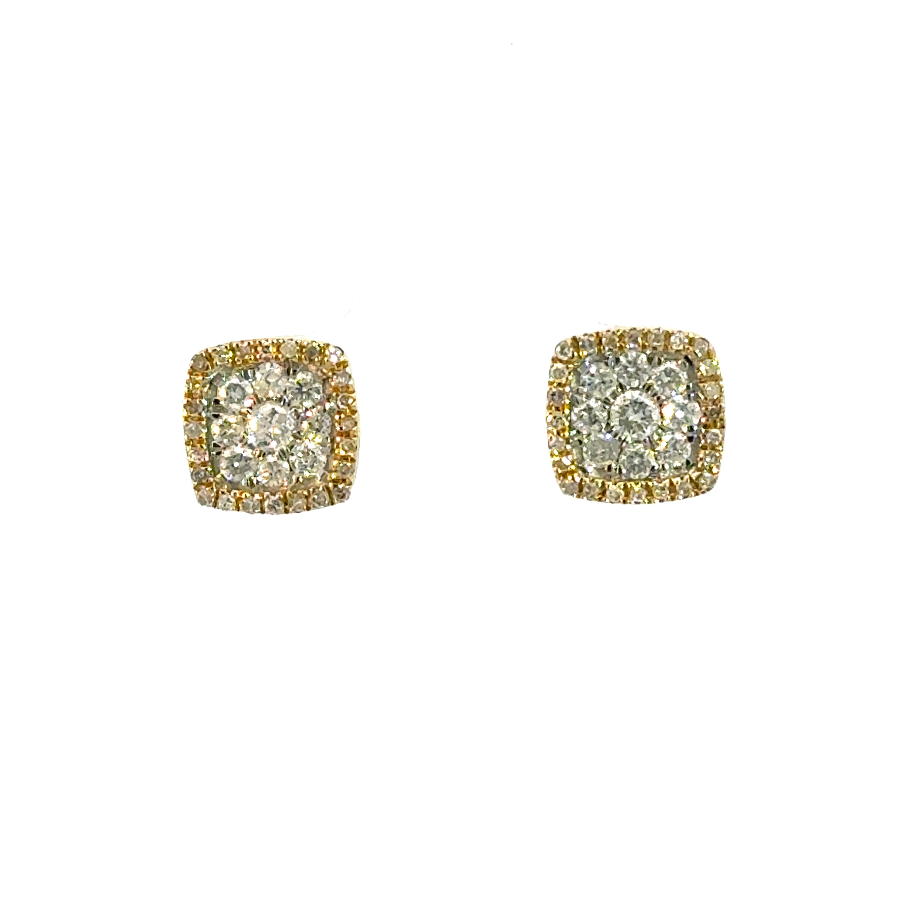 Square Diamond Earrings