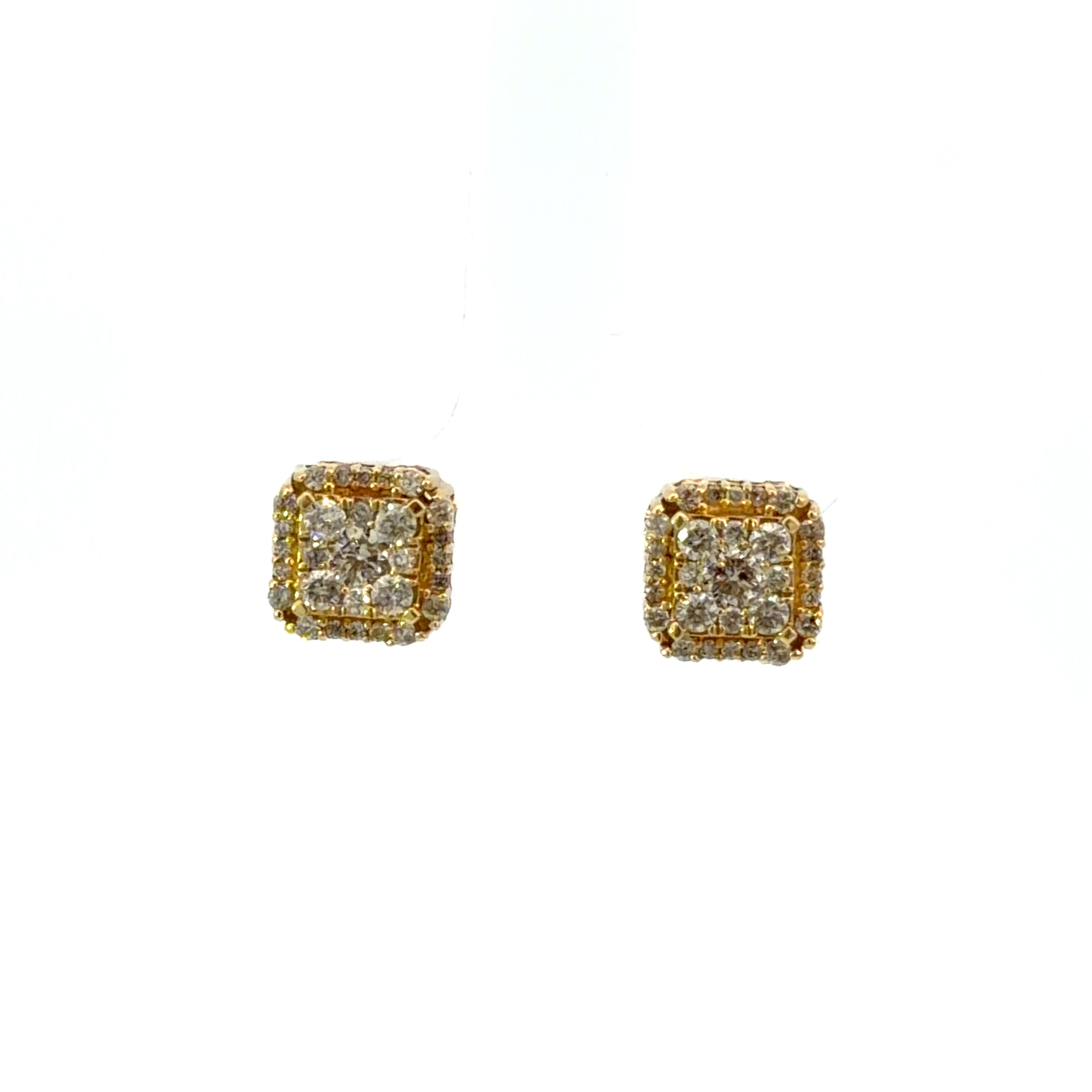 Square Diamond Earrings