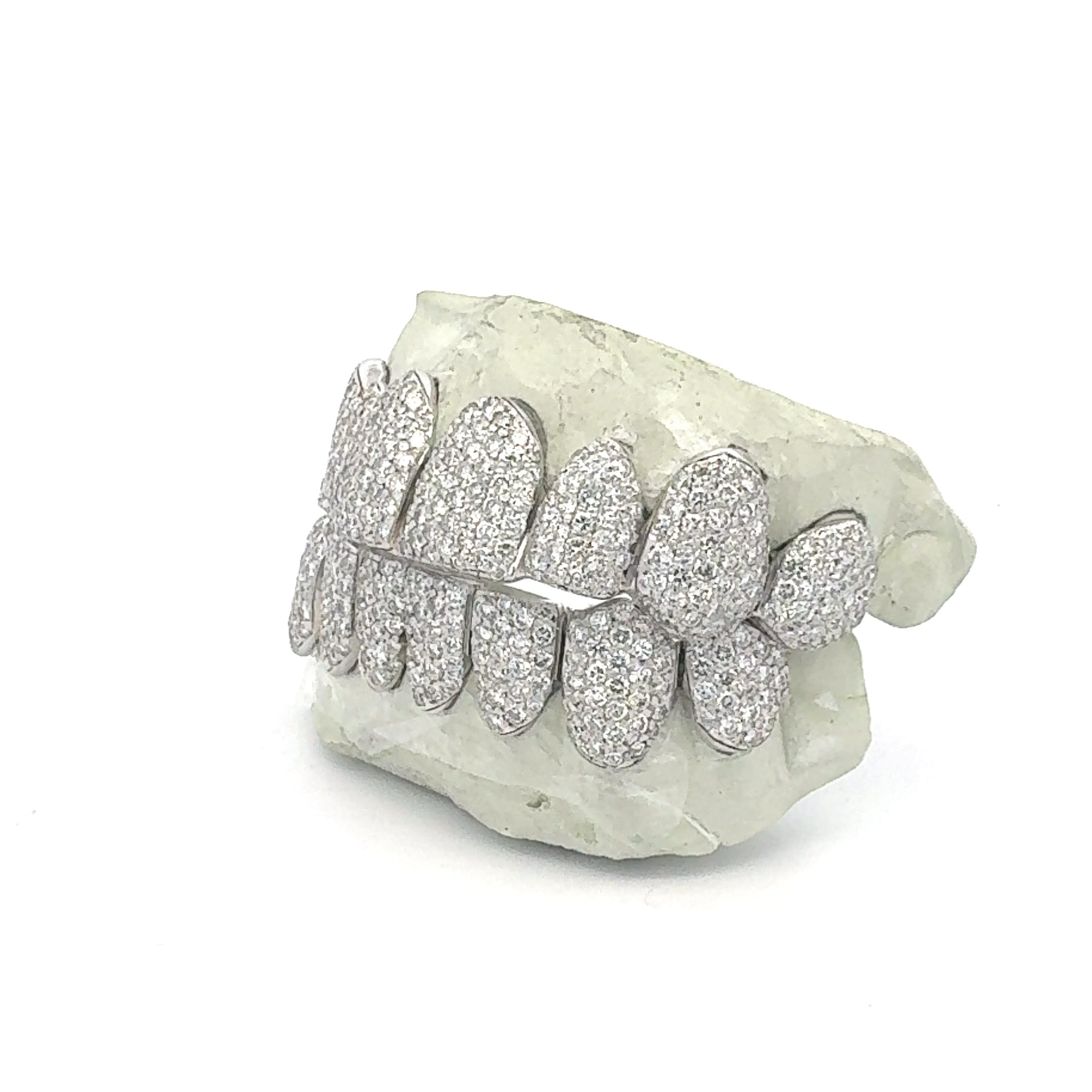 VVS Quality Jumbo Diamond zigzag set Grillz