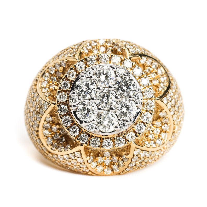 10K Arched Circle Ring