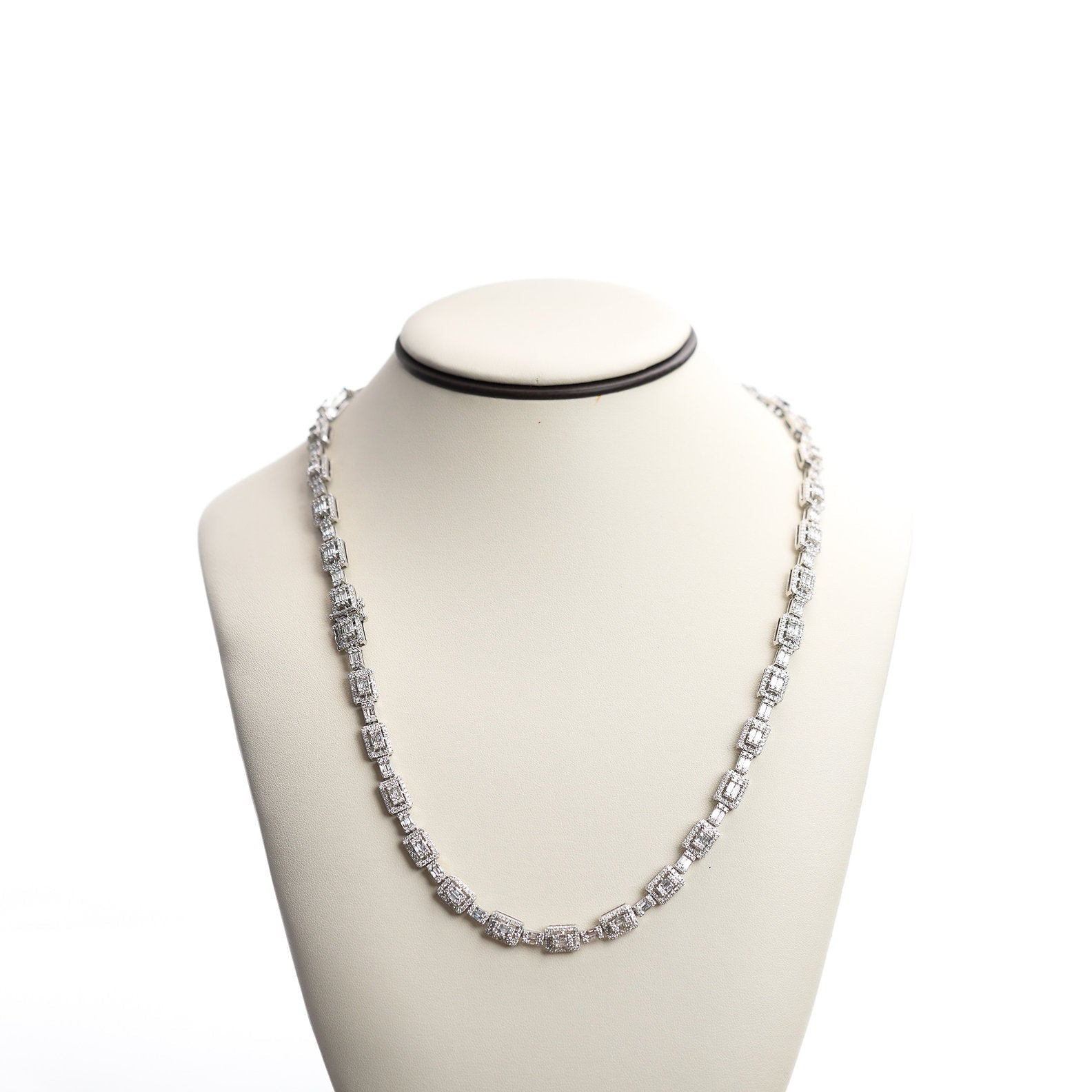 10K Gold Baguette Tennis Chain