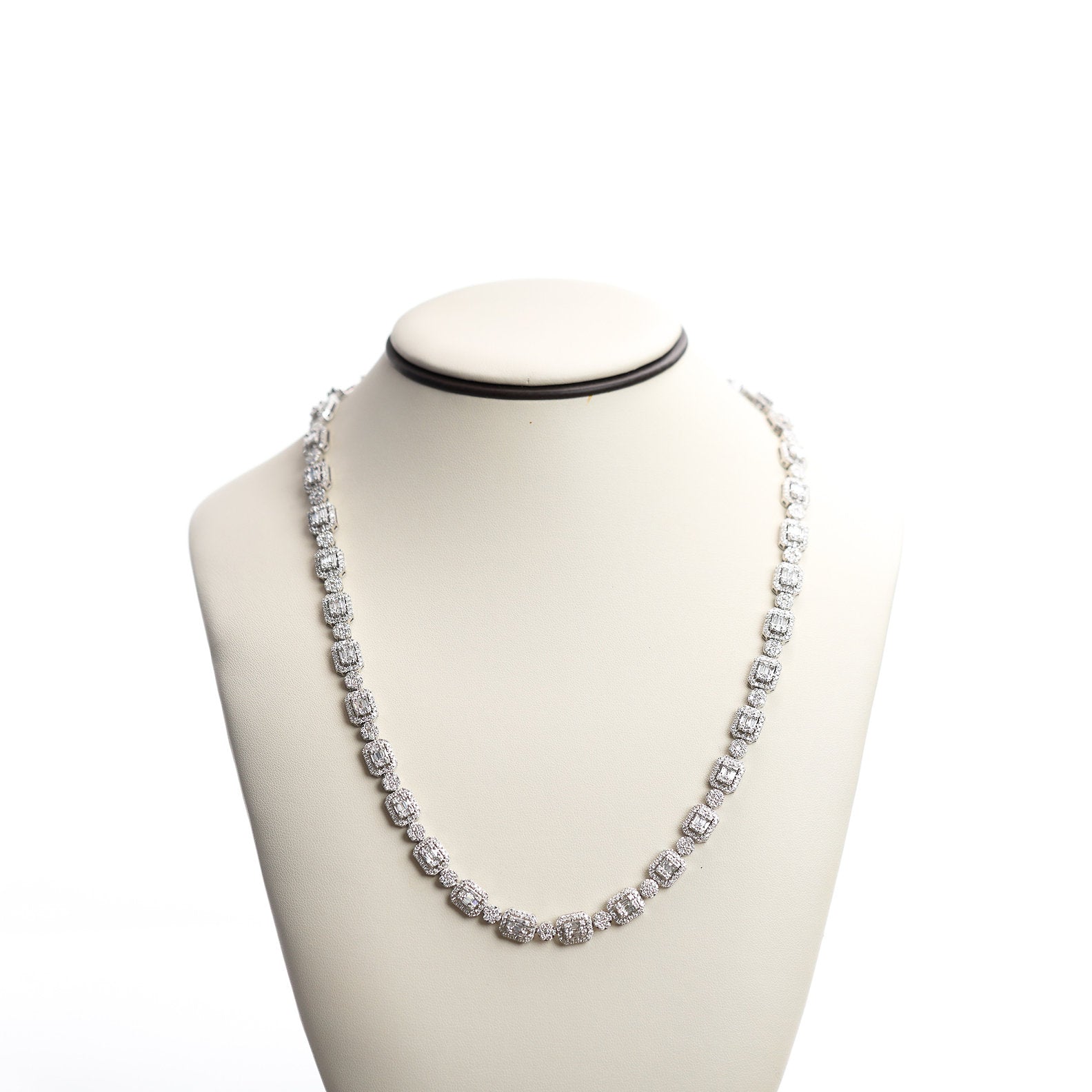 10K Gold Baguette Tennis Chain