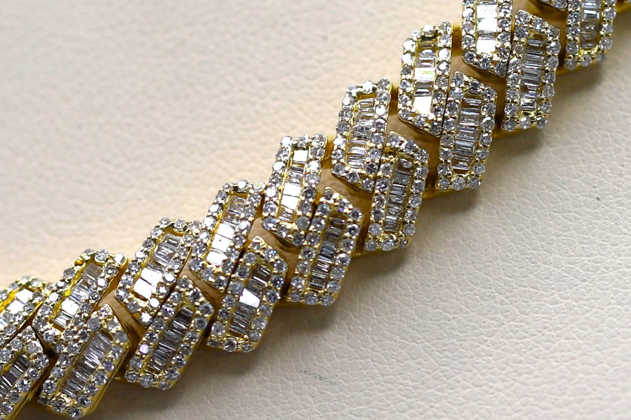 VS Baguette/Round Cuban Chain