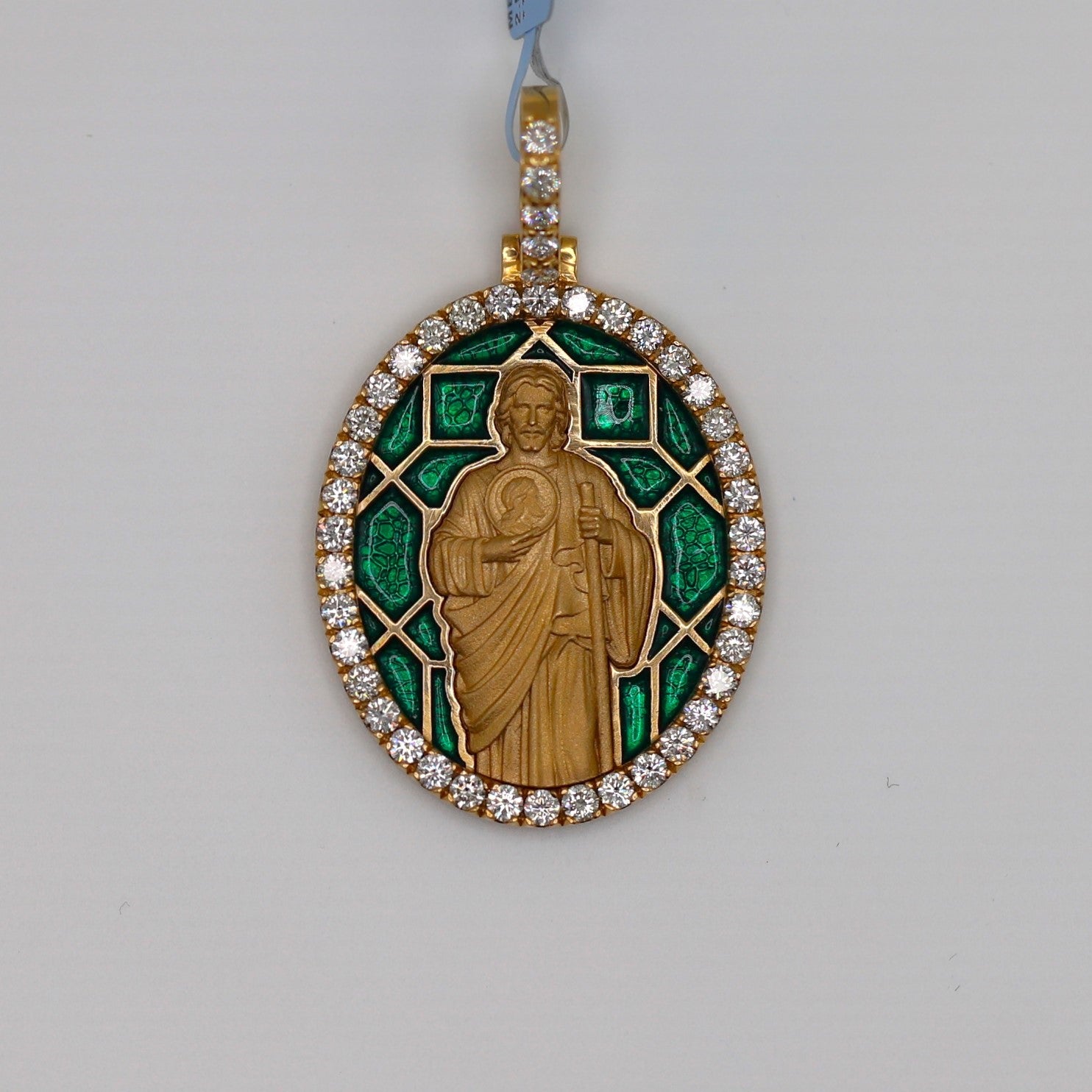 Diamond Jesus Pendent