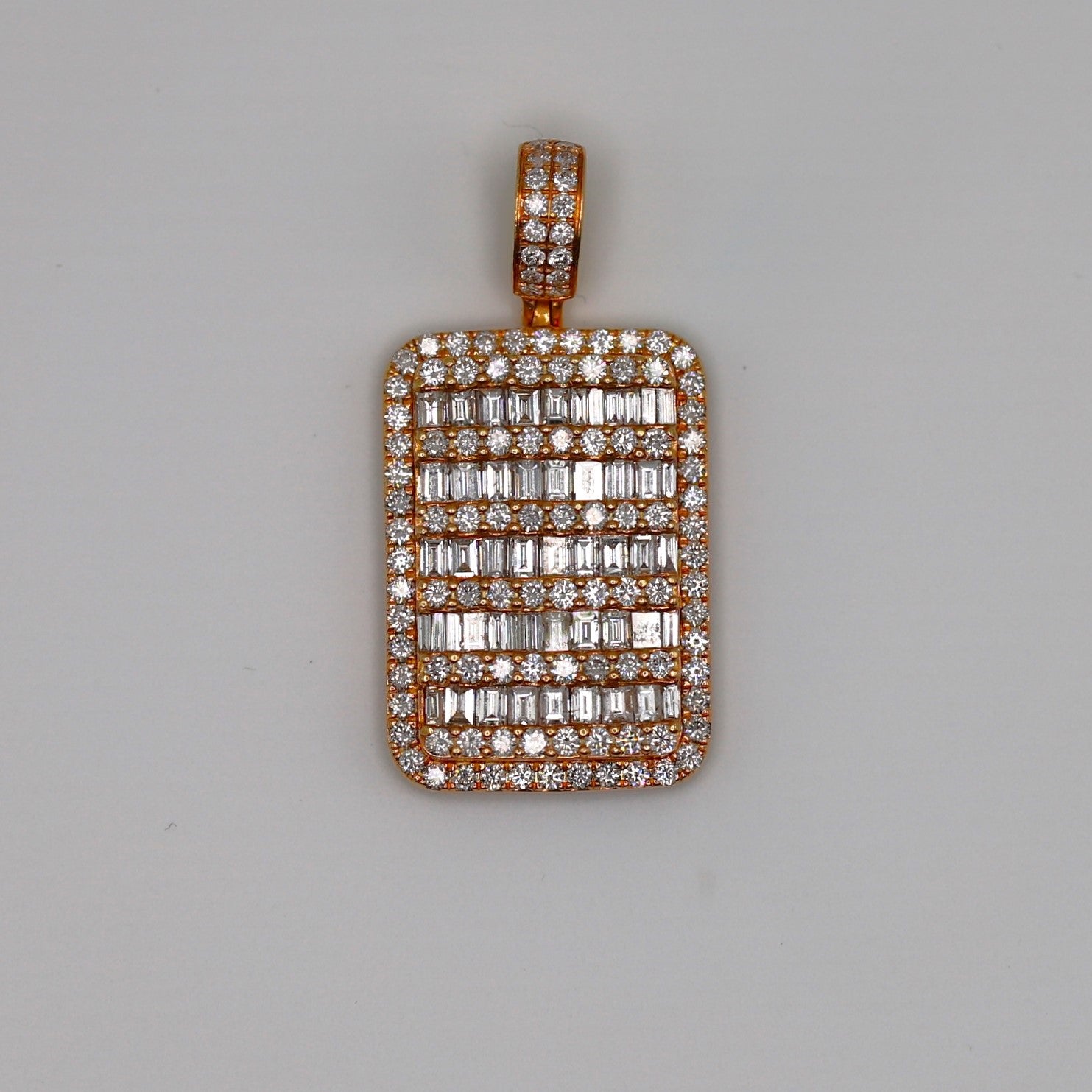 Diamond Dog Tag Pendant