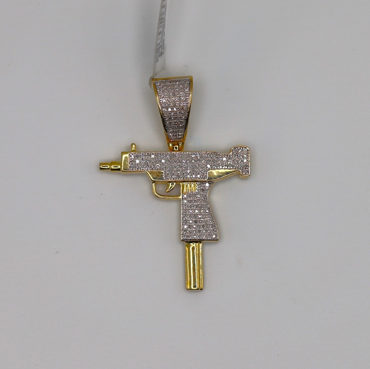 Diamond Uzi Pendant
