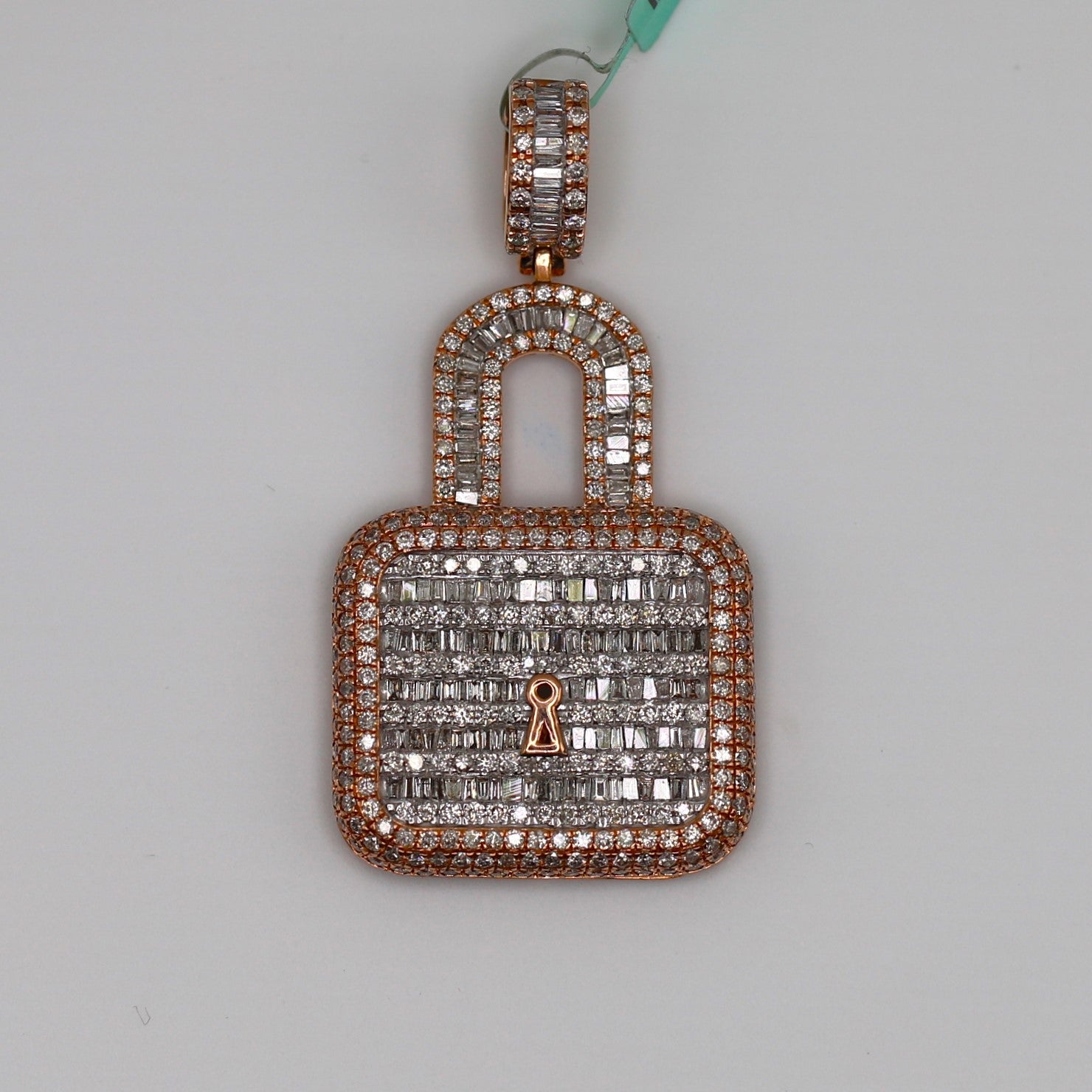 Diamond Lock Pendant