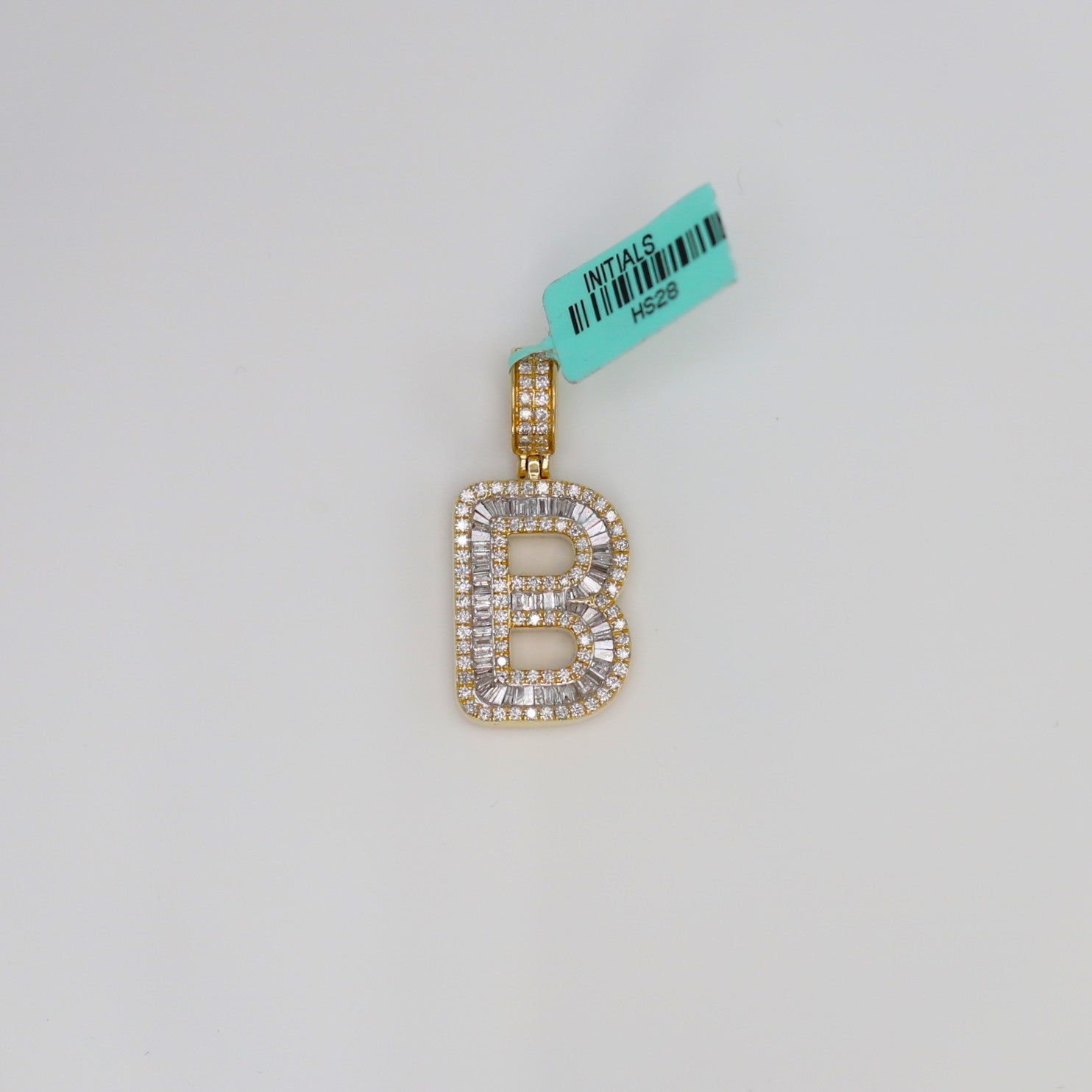 Diamond Letter B Pendant