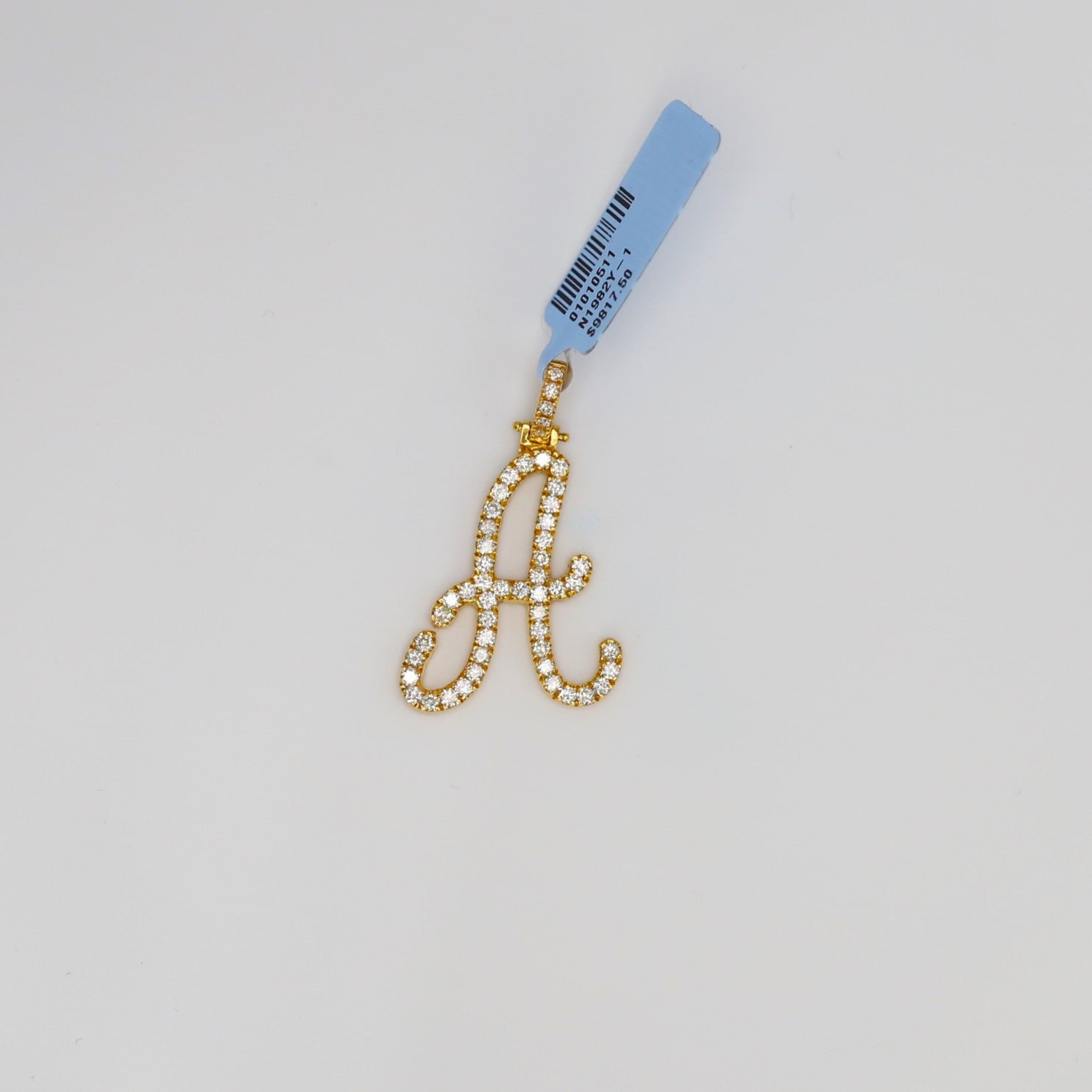 Diamond Letter A Pendant