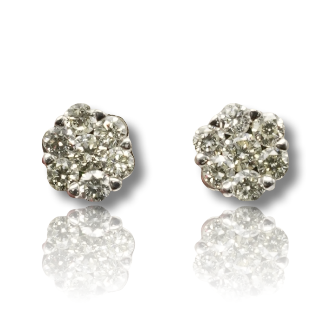 Flower Diamond Earring