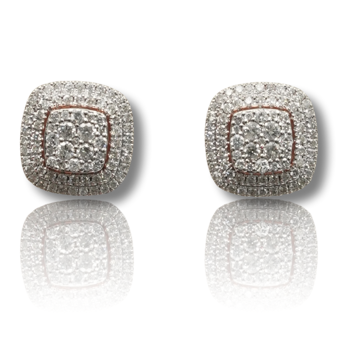 Square Diamond Earring
