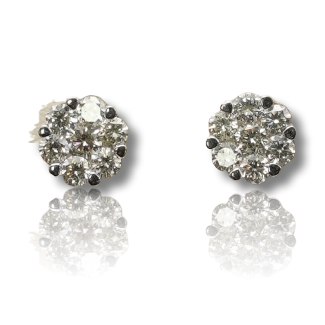 Flower Diamond Earring