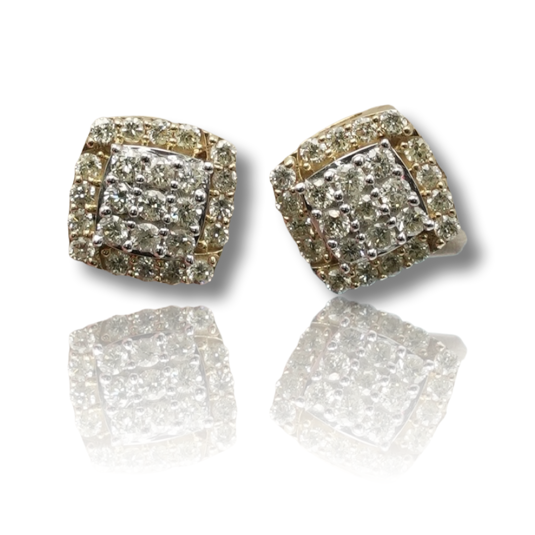 Square Diamond Earring