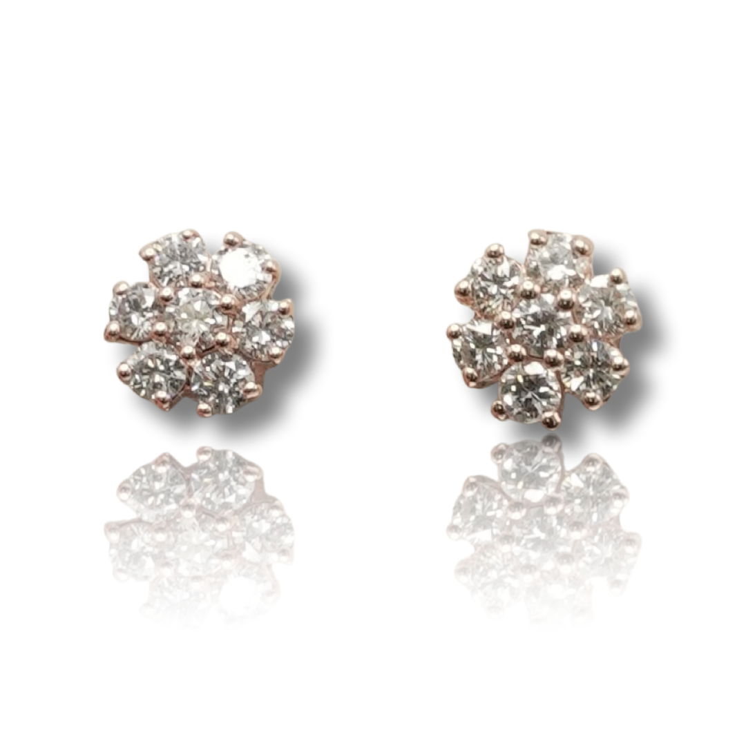 Flower Diamond Earring