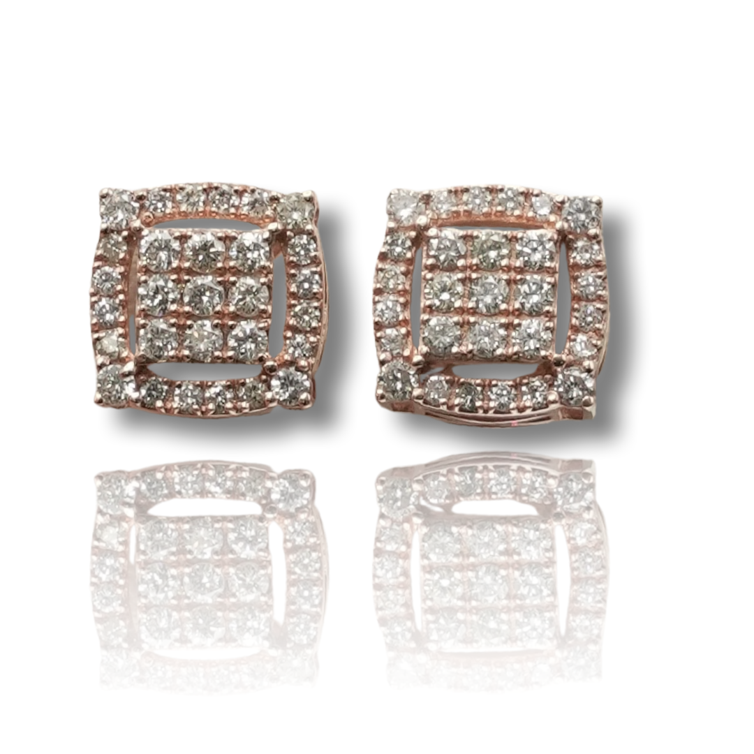 Square Diamond Earring