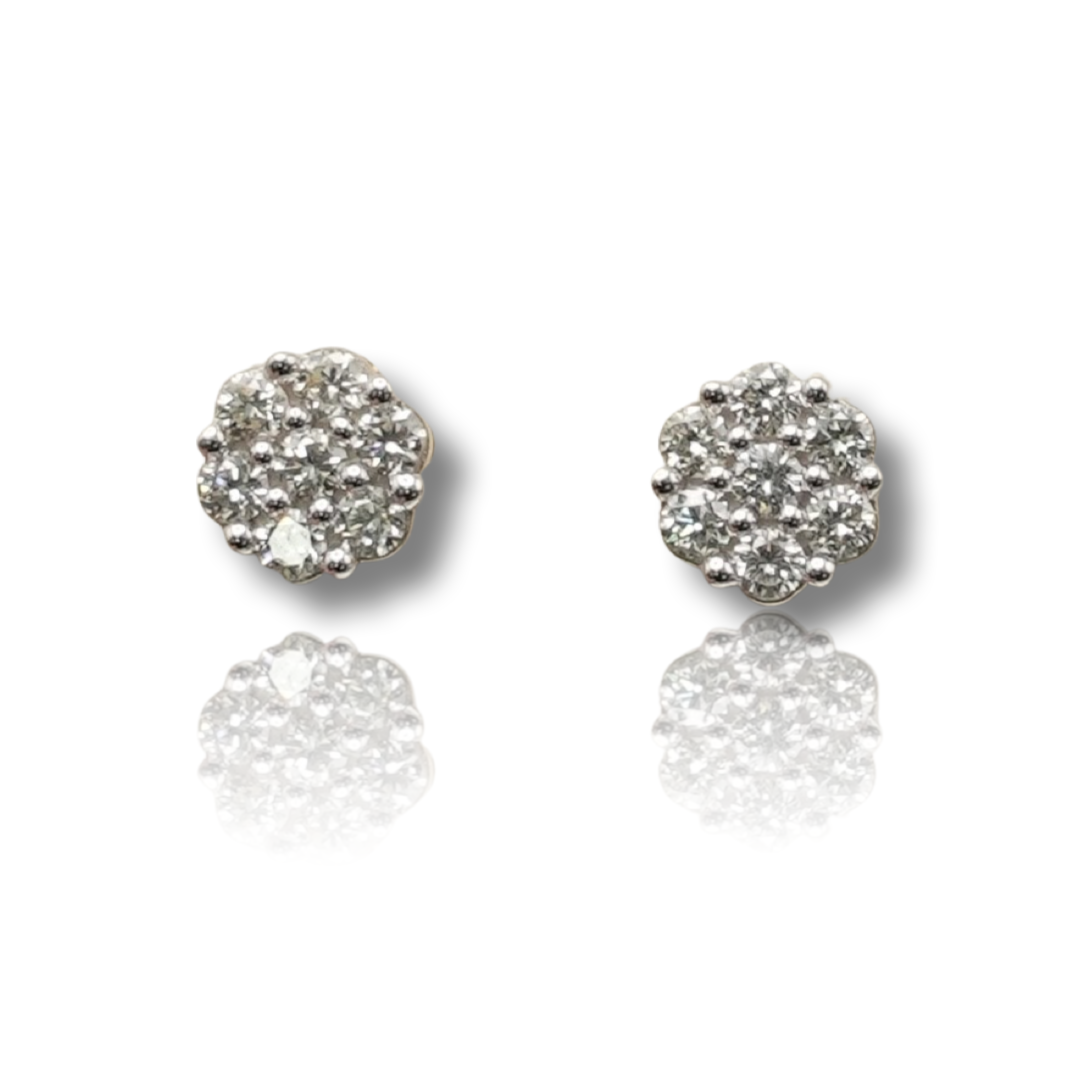 Flower Diamond Earring