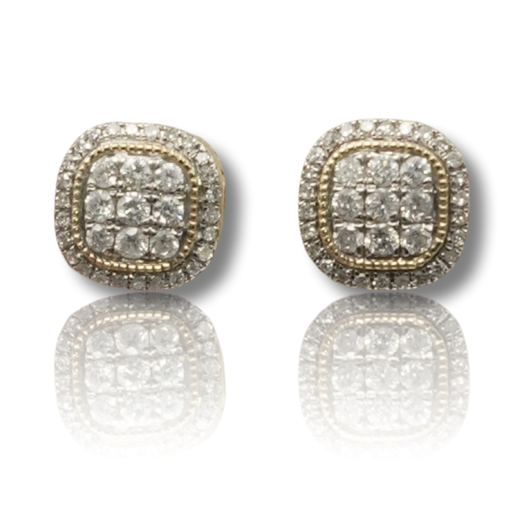 Square Diamond Earring