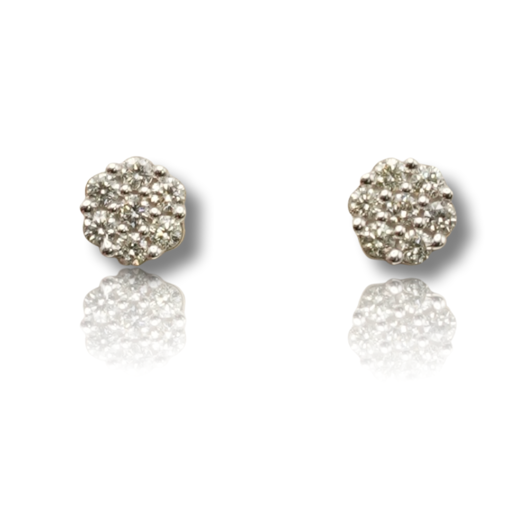 Flower Diamond Earring