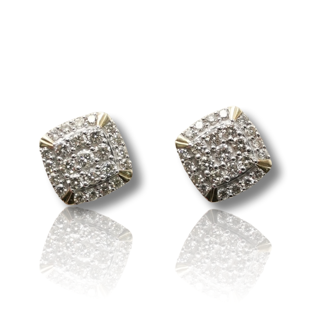 Square Diamond Earring