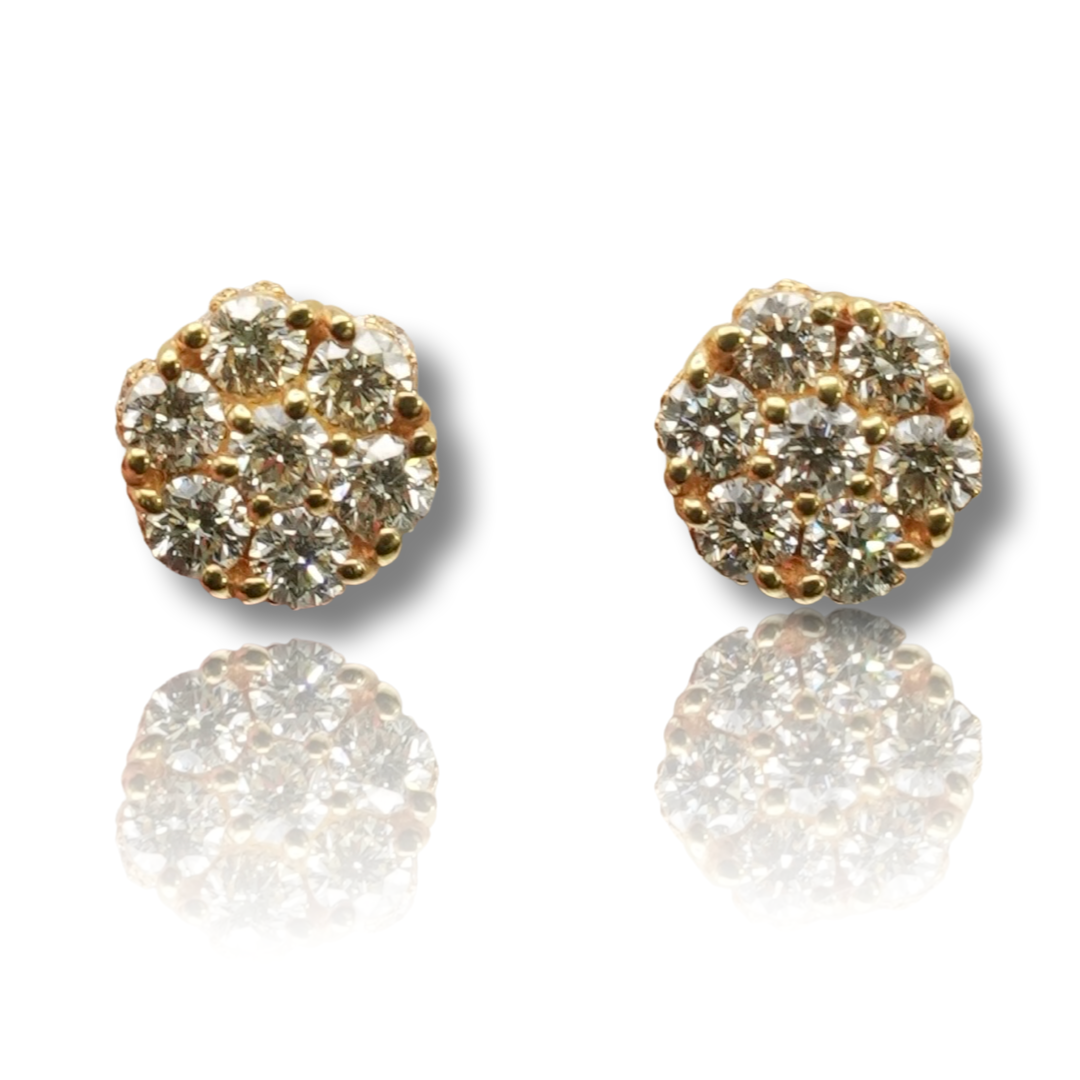 Flower Diamond Earring