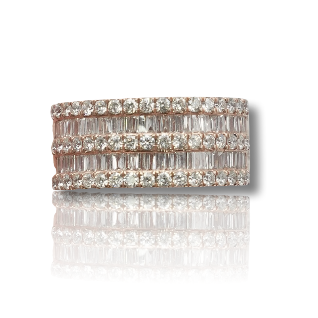 Men's Baguette Diamond Band