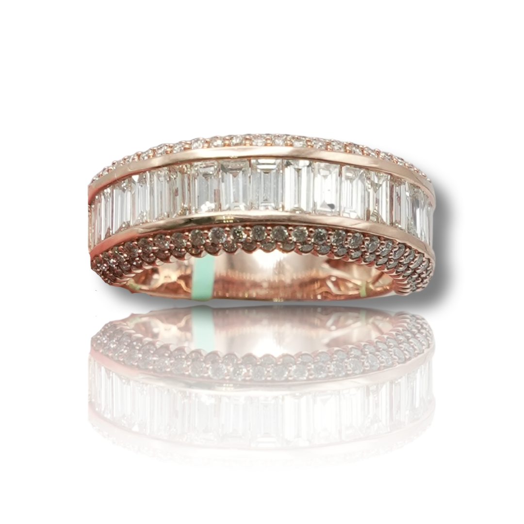 Men's Baguette Diamond Band