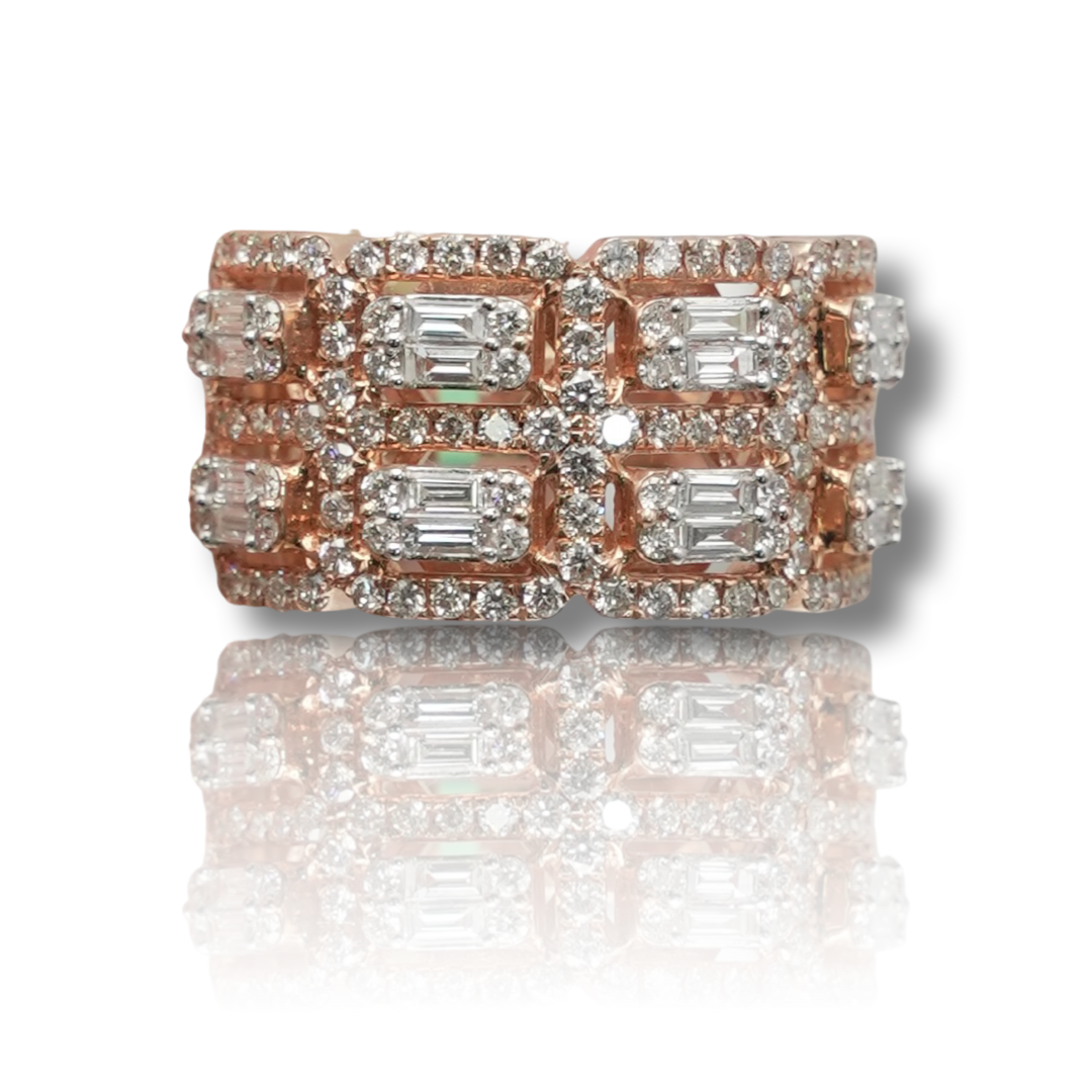 Men's Baguette Diamond Band