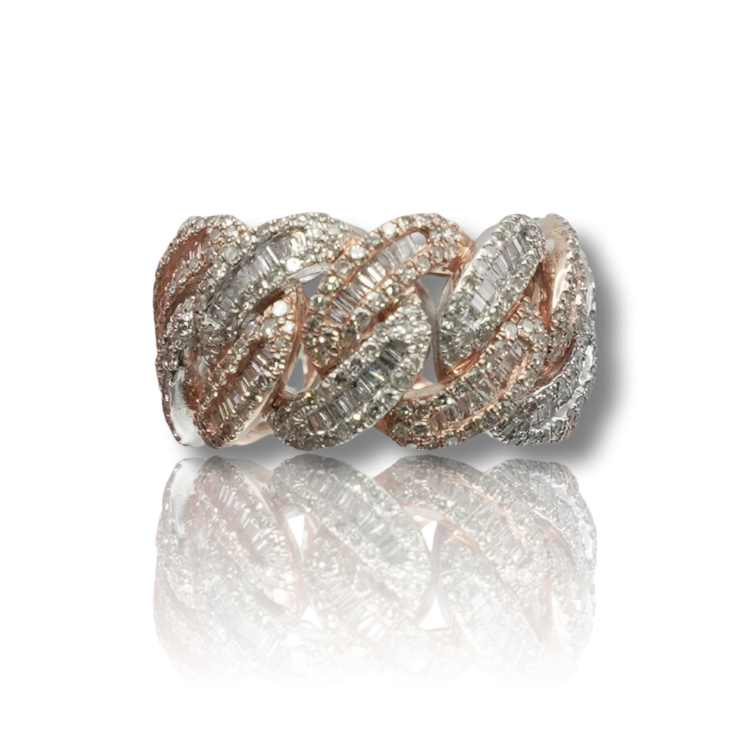 Eternity Cuban Diamond Ring