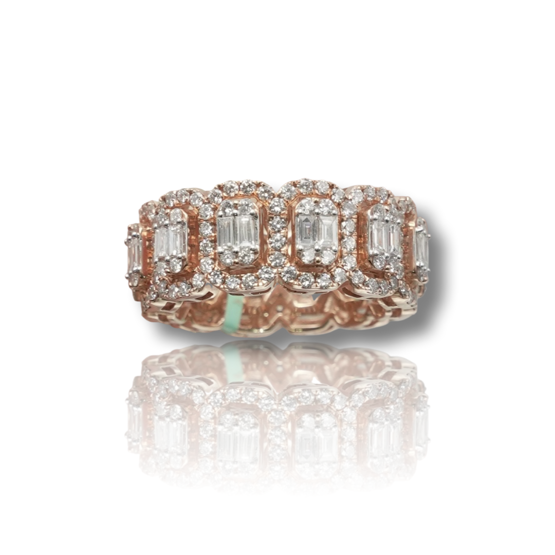 Men's Baguette Diamond Eternity Band