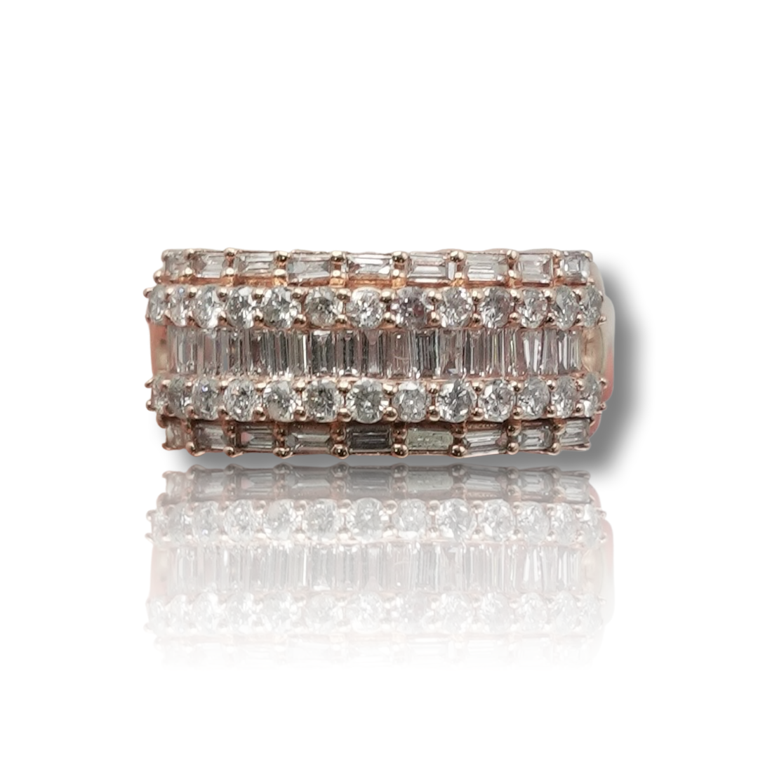 Men's Baguette Diamond Band