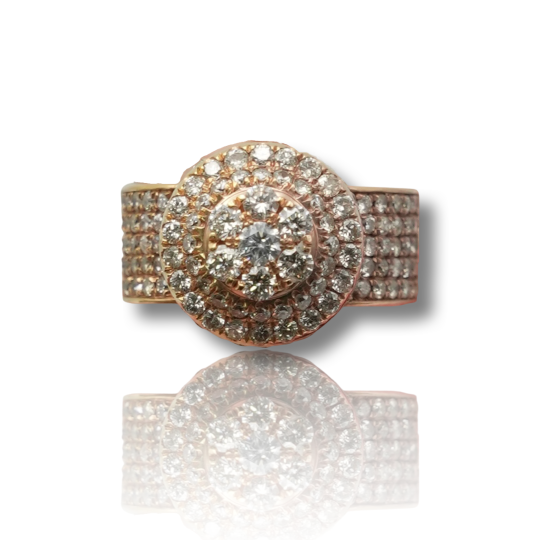 Circle Top Diamond Ring