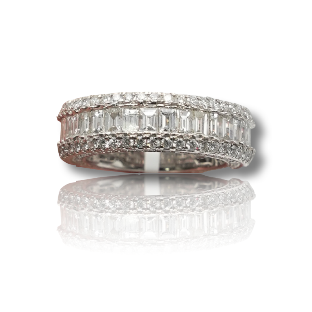 Men's 80% Eternity Diamond Band